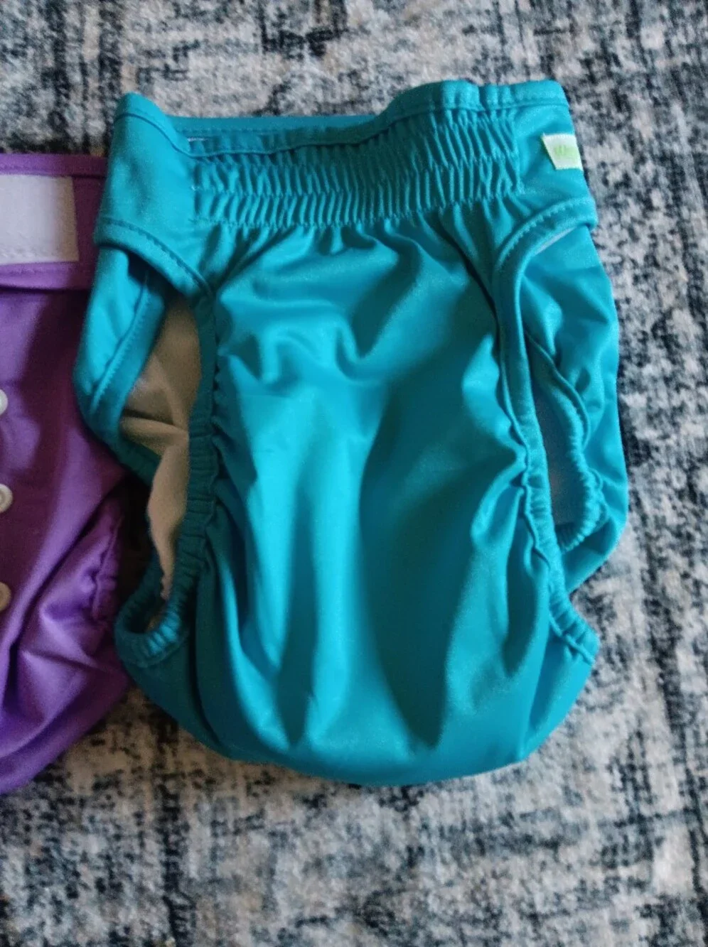 Dog Diapers  Female Diaper Set in Pink, Purple & Teal Size Large.